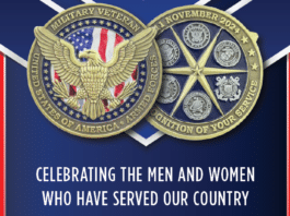 Veterans can pick up a special challenge coin at their Exchange this Veterans Day